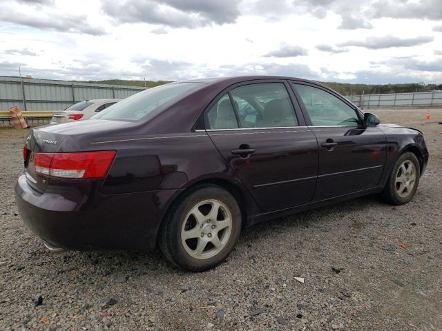 5NPEU46F56H137041 - 2006 HYUNDAI SONATA GLS BURGUNDY photo 3