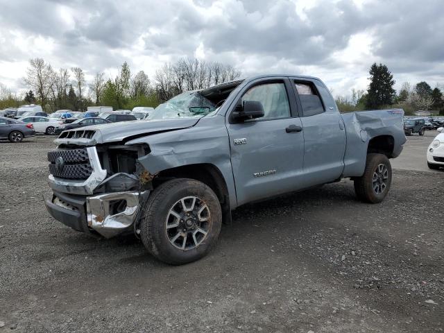 5TFUY5F1XMX978252 - 2021 TOYOTA TUNDRA DOUBLE CAB SR/SR5 BLUE photo 1