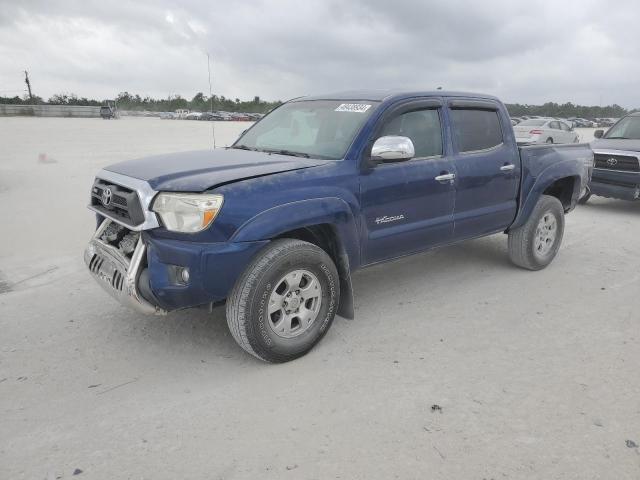 5TFLU4EN9FX136334 - 2015 TOYOTA TACOMA DOUBLE CAB BLUE photo 1