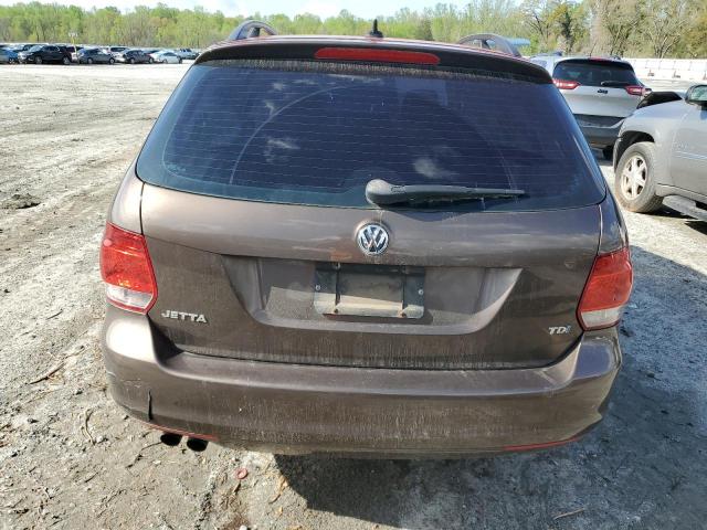 3VWPL7AJ5BM637887 - 2011 VOLKSWAGEN JETTA TDI BROWN photo 6