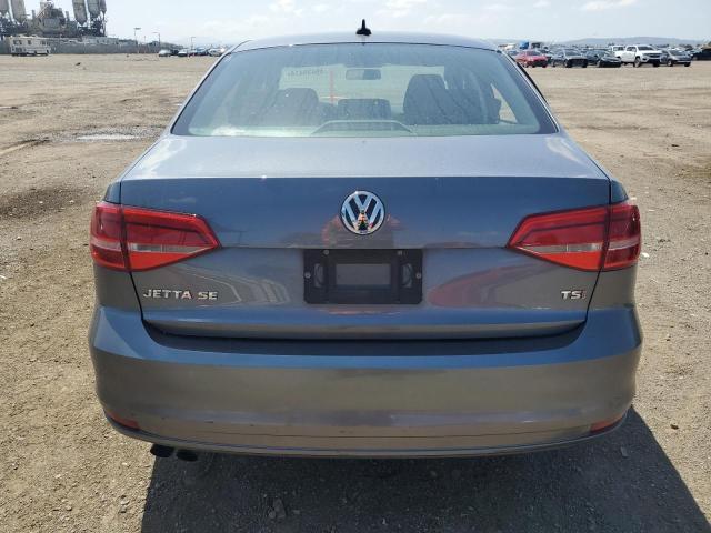 3VWD17AJ8FM416945 - 2015 VOLKSWAGEN JETTA SE GRAY photo 6