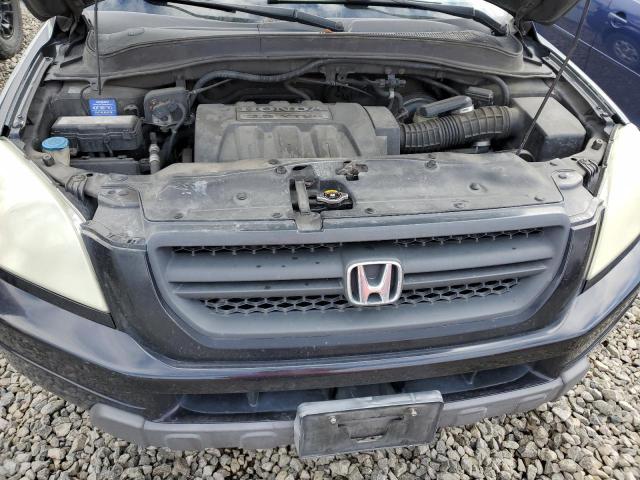 2HKYF181X5H544410 - 2005 HONDA PILOT LX BLACK photo 12