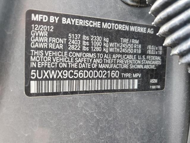 5UXWX9C56D0D02160 - 2013 BMW X3 XDRIVE28I GRAY photo 13