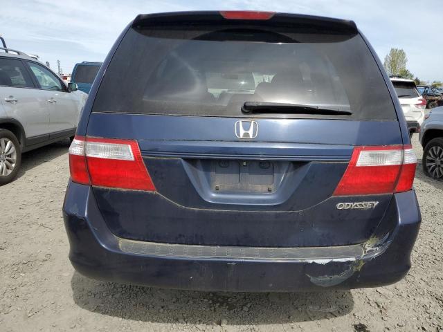 5FNRL38645B120448 - 2005 HONDA ODYSSEY EXL BLUE photo 6