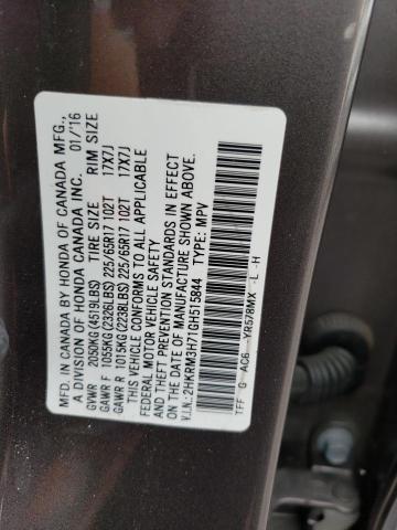 2HKRM3H71GH515844 - 2016 HONDA CR-V EXL BROWN photo 13