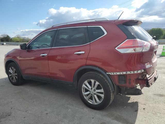 KNMAT2MT2GP608793 - 2016 NISSAN ROGUE S RED photo 2