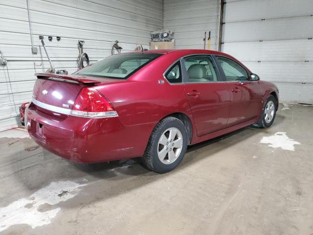 2G1WT57K691138108 - 2009 CHEVROLET IMPALA 1LT RED photo 3