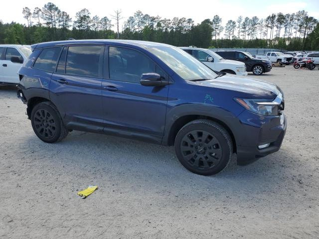 5FNYF8H52NB032327 - 2022 HONDA PASSPORT EXL BLUE photo 4