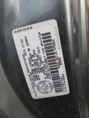 4T3ZF13C1YU185877 - 2000 TOYOTA SIENNA LE GRAY photo 14