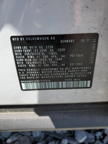 WVGUNPE2XMP060639 - 2021 VOLKSWAGEN ID.4 PRO S თეთრი ფოტო 13