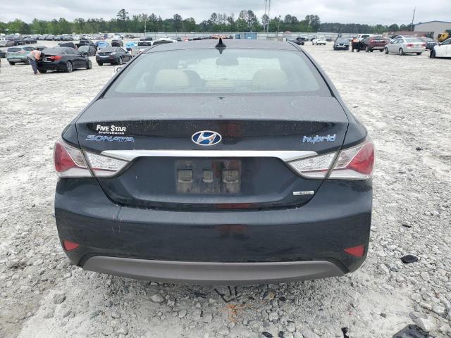 KMHEC4A49DA090007 - 2013 HYUNDAI SONATA HYBRID BLACK photo 6