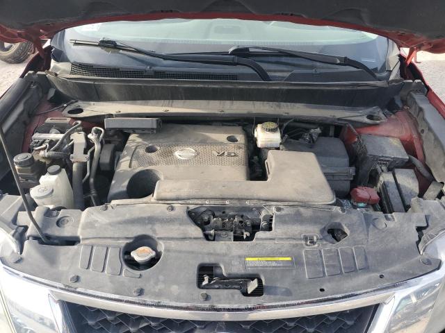 5N1AR2MM3EC727315 - 2014 NISSAN PATHFINDER S RED photo 12