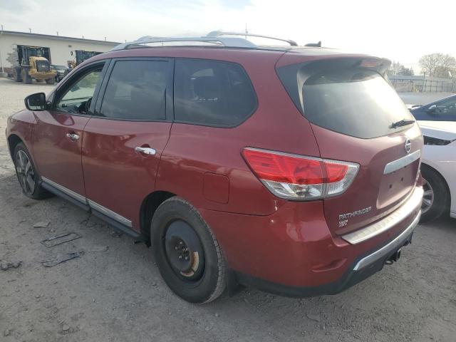 5N1AR2MM3EC727315 - 2014 NISSAN PATHFINDER S RED photo 2
