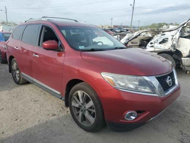5N1AR2MM3EC727315 - 2014 NISSAN PATHFINDER S RED photo 4