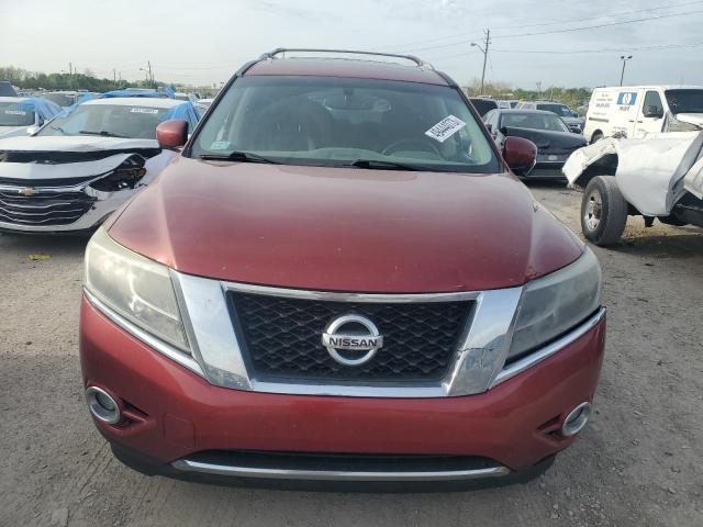 5N1AR2MM3EC727315 - 2014 NISSAN PATHFINDER S RED photo 5