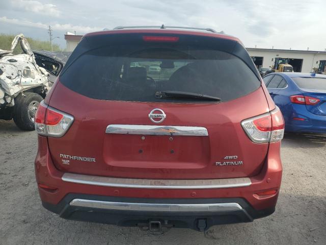 5N1AR2MM3EC727315 - 2014 NISSAN PATHFINDER S RED photo 6