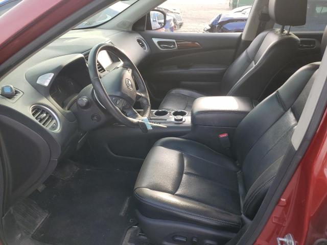 5N1AR2MM3EC727315 - 2014 NISSAN PATHFINDER S RED photo 7