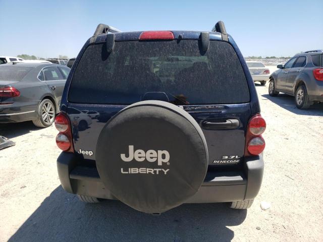 1J4GK38K26W113240 - 2006 JEEP LIBERTY RENEGADE BLUE photo 6