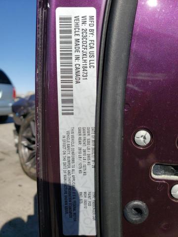 2C3CDZFJXLH184731 - 2020 DODGE CHALLENGER R/T SCAT PACK PURPLE photo 13