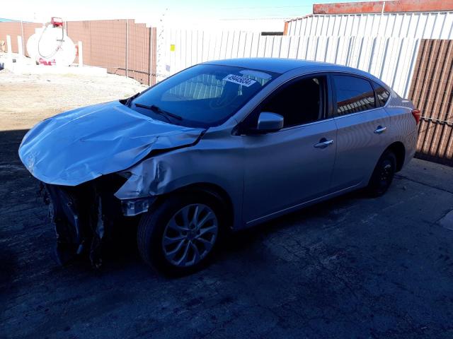 3N1AB7AP0KY383453 - 2019 NISSAN SENTRA S SILVER photo 1