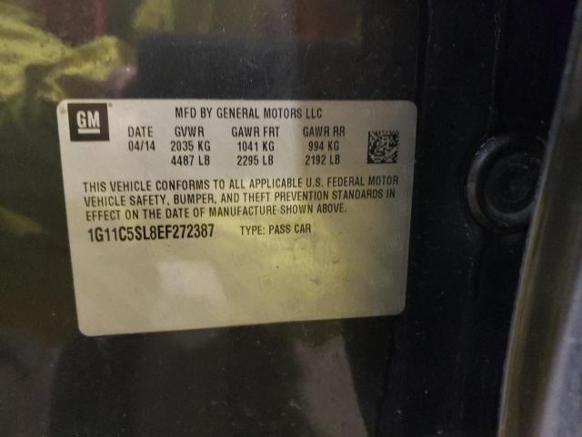 1G11C5SL8EF272387 - 2014 CHEVROLET MALIBU 1LT 灰色 照片 12