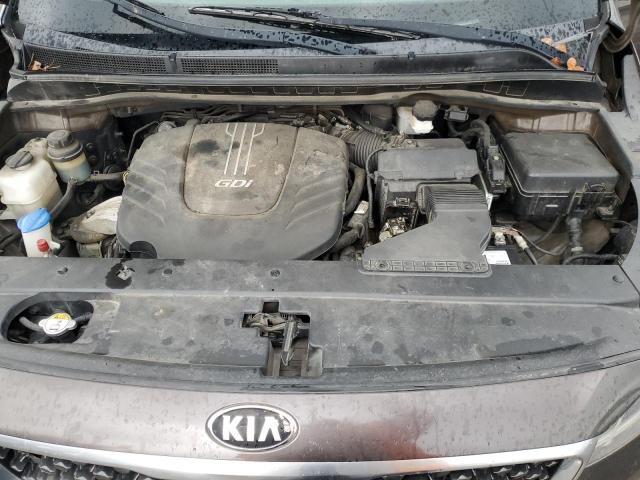 KNDMC5C12F6053458 - 2015 KIA SEDONA EX BROWN photo 12