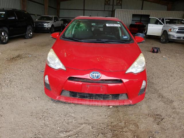 JTDKDTB38D1548687 - 2013 TOYOTA PRIUS C RED photo 5