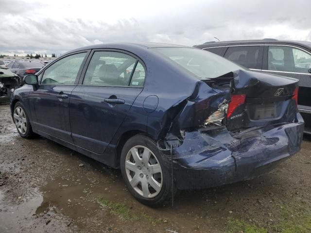 JHMFA16517S005205 - 2007 HONDA CIVIC LX BLUE photo 2