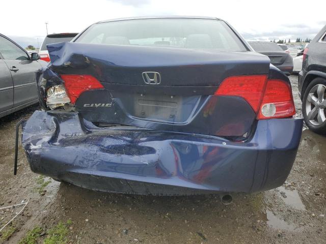 JHMFA16517S005205 - 2007 HONDA CIVIC LX BLUE photo 6