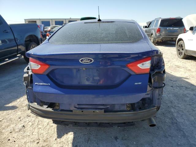 3FA6P0H79FR207959 - 2015 FORD FUSION SE BLUE photo 6