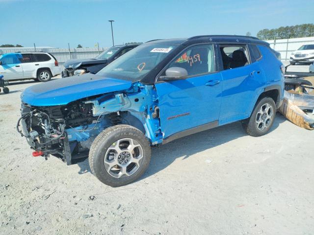 3C4NJDDB5NT161797 - 2022 JEEP COMPASS TRAILHAWK BLUE photo 1