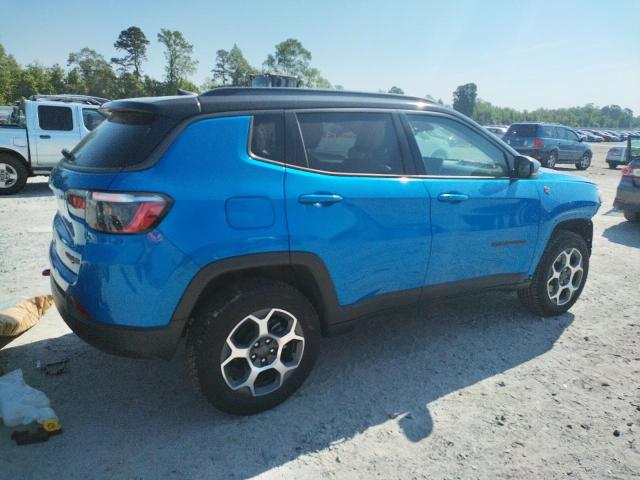 3C4NJDDB5NT161797 - 2022 JEEP COMPASS TRAILHAWK BLUE photo 3