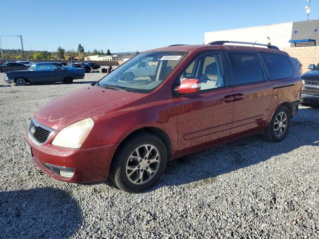 KNDMG4C72E6538023 - 2014 KIA SEDONA LX BURGUNDY photo 1