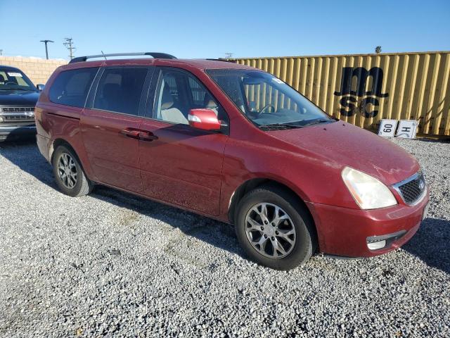 KNDMG4C72E6538023 - 2014 KIA SEDONA LX BURGUNDY photo 4