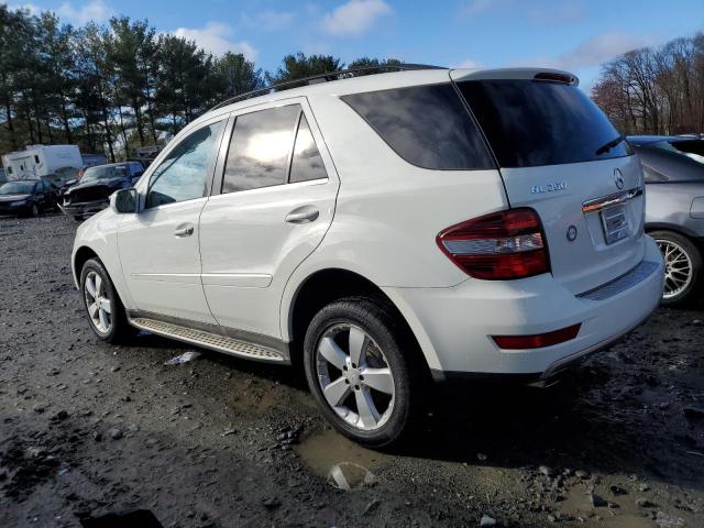 4JGBB8GB4AA568753 - 2010 MERCEDES-BENZ ML 350 4MATIC WHITE photo 2