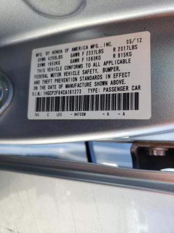 1HGCP2F64CA161273 - 2012 HONDA ACCORD SE SILVER photo 12