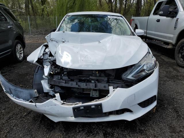 3N1AB7AP3KY401637 - 2019 NISSAN SENTRA S WHITE photo 5