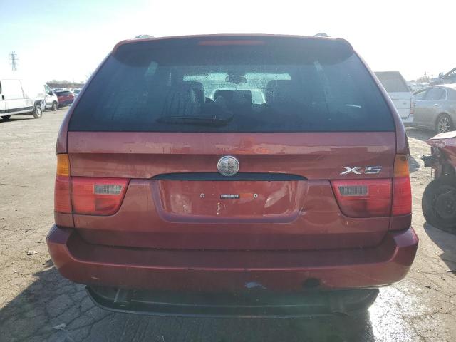 5UXFA53582LP52136 - 2002 BMW X5 3.0I RED photo 6