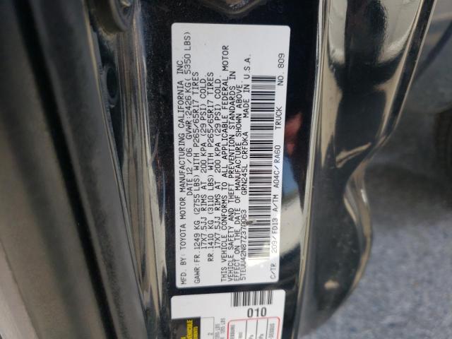 5TEUU42N87Z370063 - 2007 TOYOTA TACOMA ACCESS CAB შავი ფოტო 12