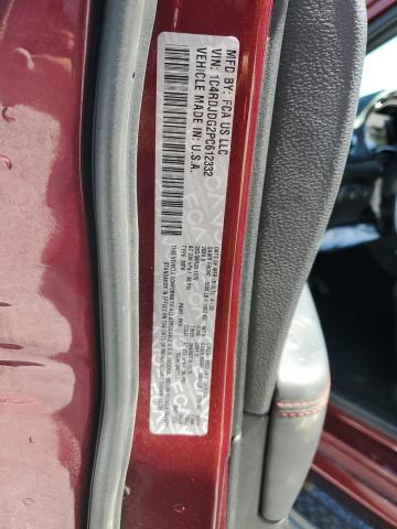 1C4RDJDG2PC612332 - 2023 DODGE DURANGO GT RED photo 13