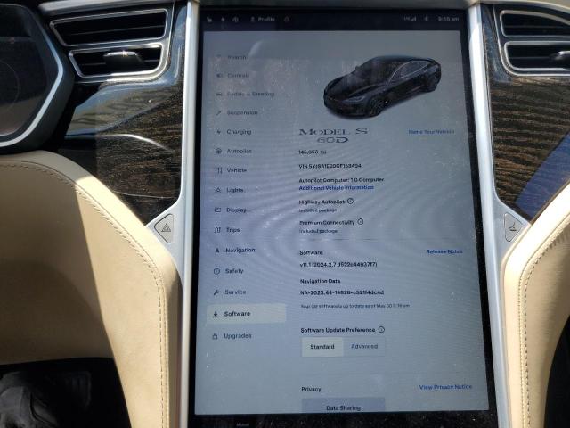 5YJSA1E20GF153494 - 2016 TESLA MODEL S 黑色 照片 9