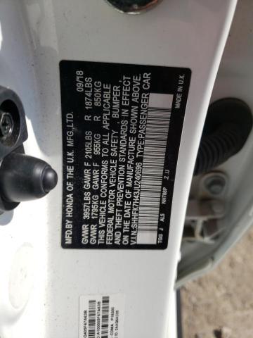 SHHFK7H43JU240696 - 2018 HONDA CIVIC SPORT 白色 照片 13