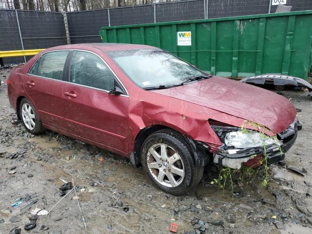 1HGCM66565A046040 - 2005 HONDA ACCORD EX BURGUNDY photo 4