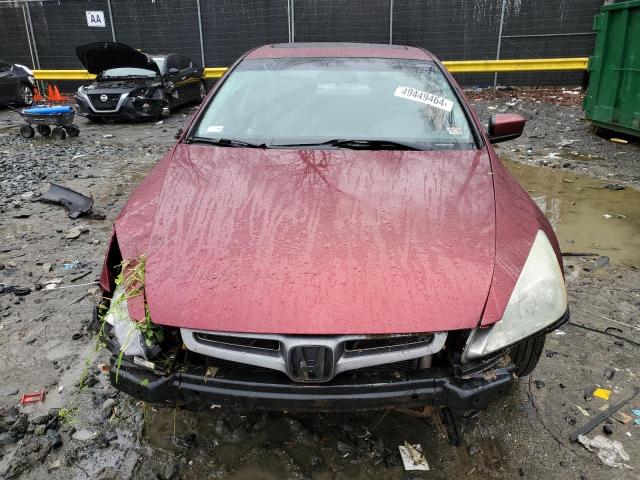 1HGCM66565A046040 - 2005 HONDA ACCORD EX BURGUNDY photo 5