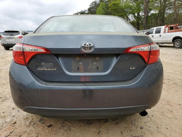 2T1BURHEXEC156142 - 2014 TOYOTA COROLLA L GRAY photo 6