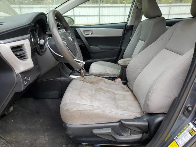 2T1BURHEXEC156142 - 2014 TOYOTA COROLLA L GRAY photo 7