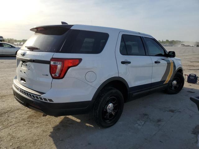 1FM5K8AR2JGA83110 - 2018 FORD EXPLORER POLICE INTERCEPTOR WHITE photo 3
