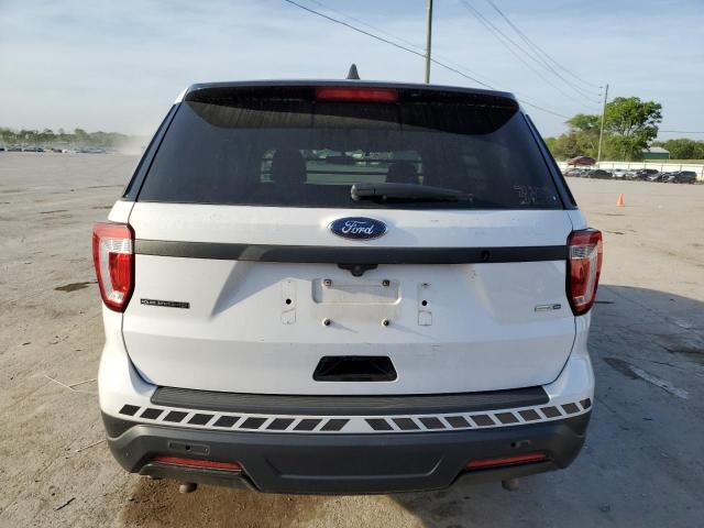 1FM5K8AR2JGA83110 - 2018 FORD EXPLORER POLICE INTERCEPTOR WHITE photo 6