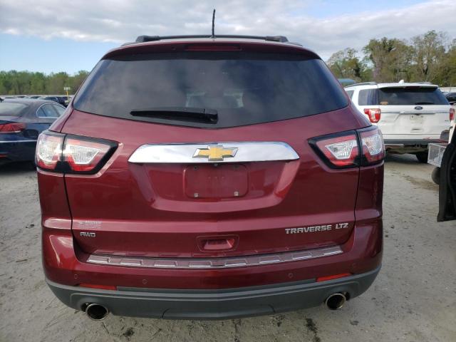 1GNKVJKD6FJ180174 - 2015 CHEVROLET TRAVERSE LTZ RED photo 6