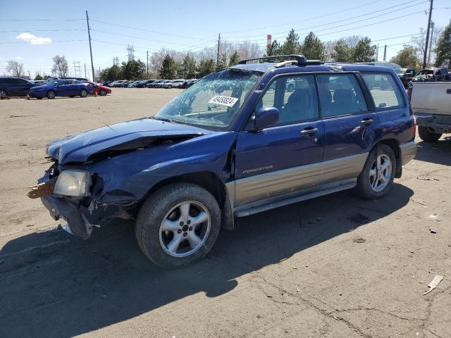 JF1SF65561H724346 - 2001 SUBARU FORESTER S BLUE photo 1